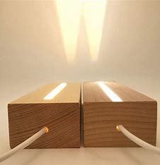 Wooden Light Base For 3D Crystal